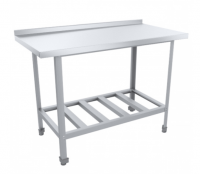 Стол разделочный с бортом 600х600х870(890) мм (AISI 430 0,8 мм)